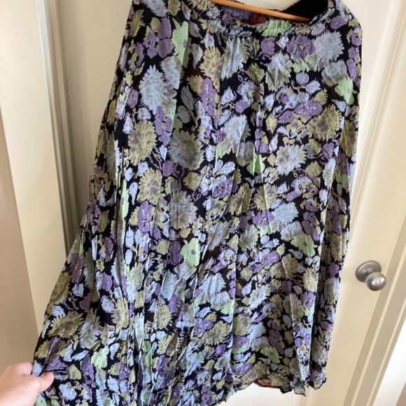 Sarah Arizona REVERSIBLE Floral Skirt Sz M - Picture 5 of 6